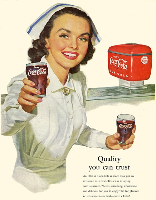 10 Vintage Coca-Cola Ads Using Nurses to Sell Soda