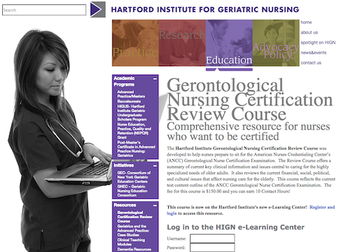 hartford gerontolgoical nursing cert review course