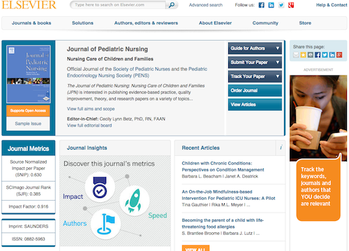 journal of ped nursing