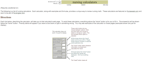 nursing calc