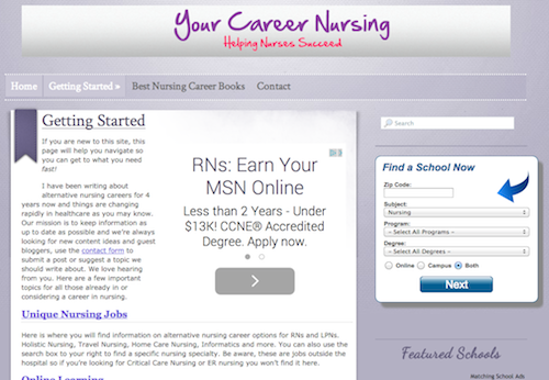 your career nursing