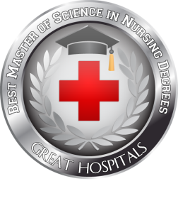 Badge - Best Master of Science in Nursing Degrees -  Great Hospitals